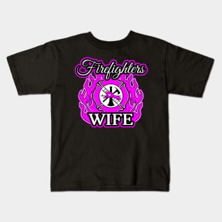 Hot Fire Fighters Wife Kids T-Shirt